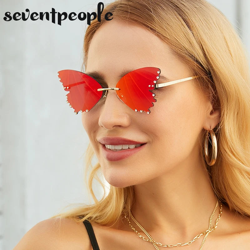 Diamond Butterfly Sunglasses Accessories