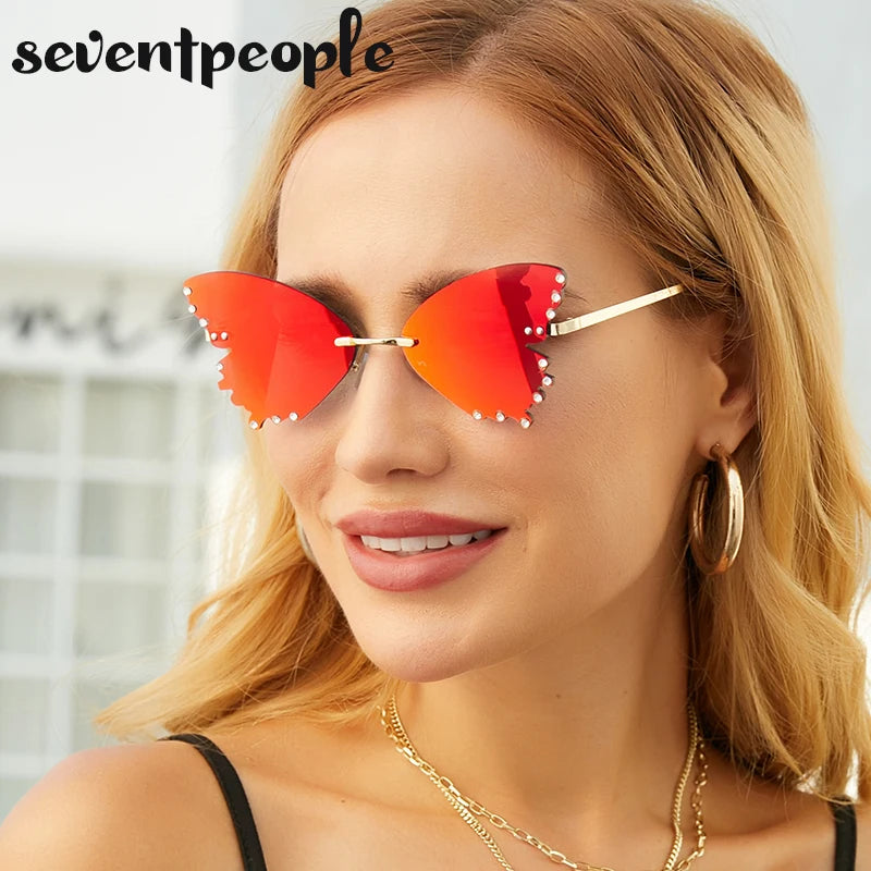 Diamond Butterfly Sunglasses Accessories