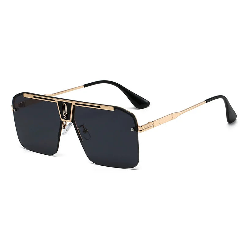 Men Large Square Stylish Frames Sunglasses Accessories