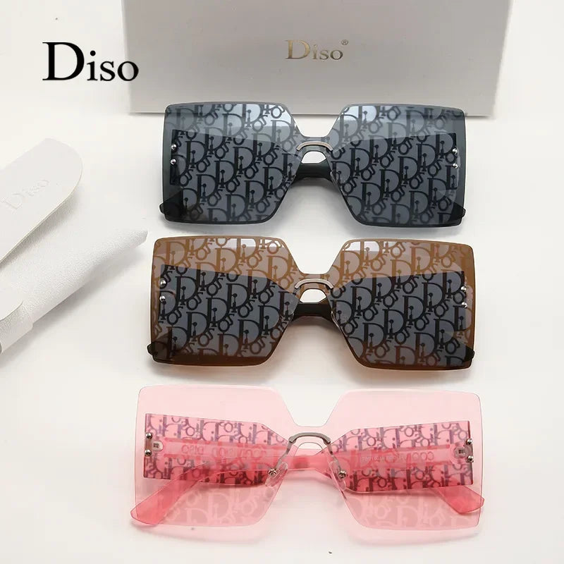 Women Large Frame Luxury Coated Sunglasses