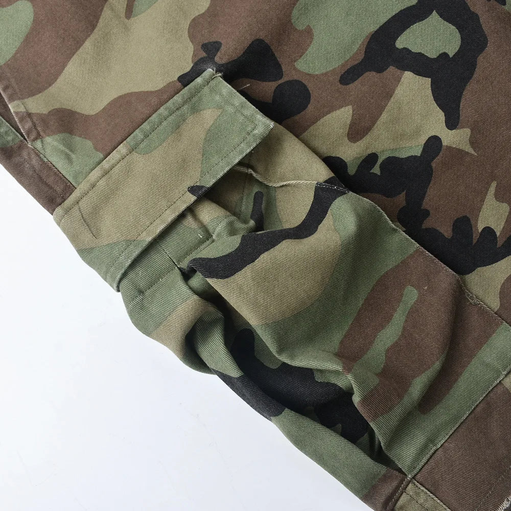 Women  Camouflage Cargo Shorts