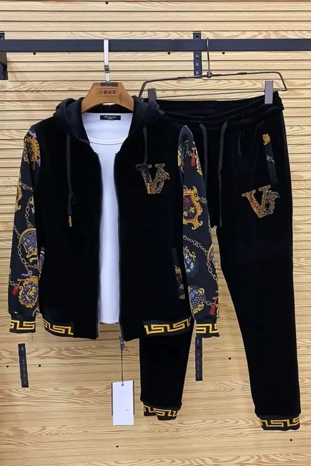 Men Valore Gold Casual Two Piece Set