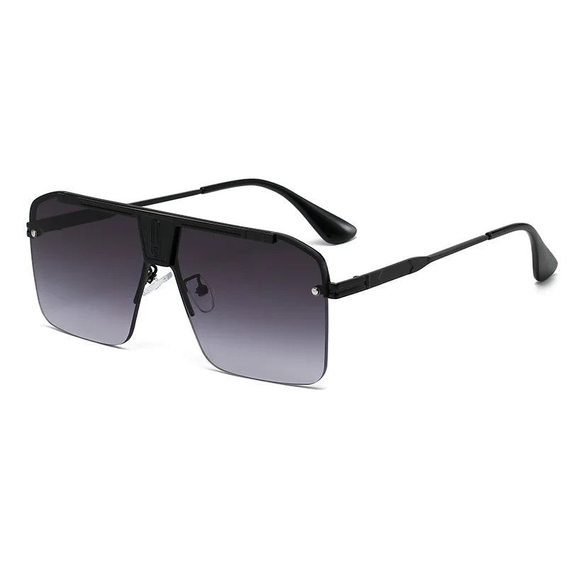 Men Large Square Stylish Frames Sunglasses Accessories