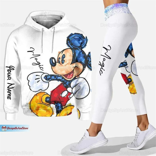 Mickey Mouse 3D Hoodie Women Hoodie Set