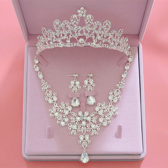 High Quality Fashion Crystal Wedding Bridal Jewelry Sets.