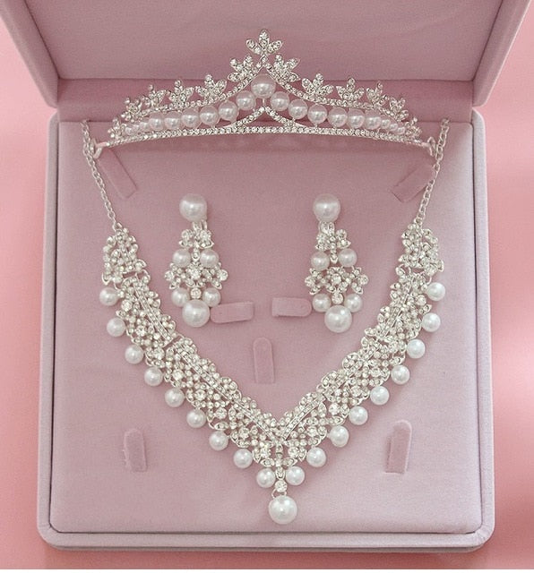 High Quality Fashion Crystal Wedding Bridal Jewelry Sets.