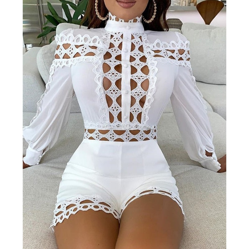 Sexy Women  Hollow Out Romper.