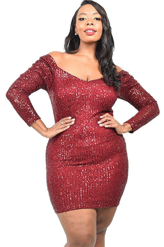 Women Sexy Sequin Mini Dress