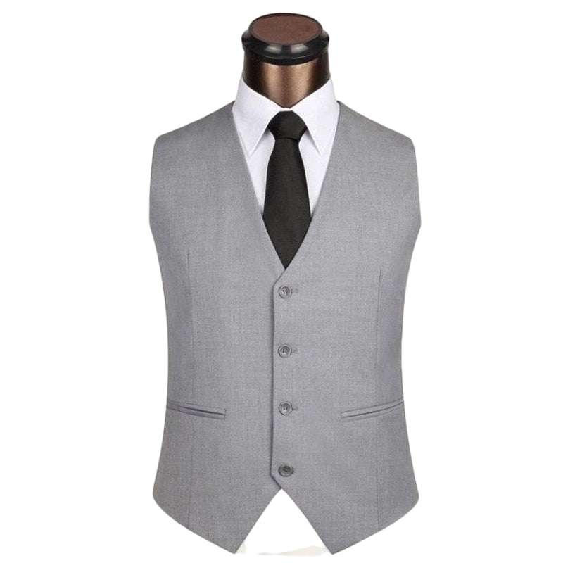 Plus Size  Men  Suit Vest V-Neck Formal