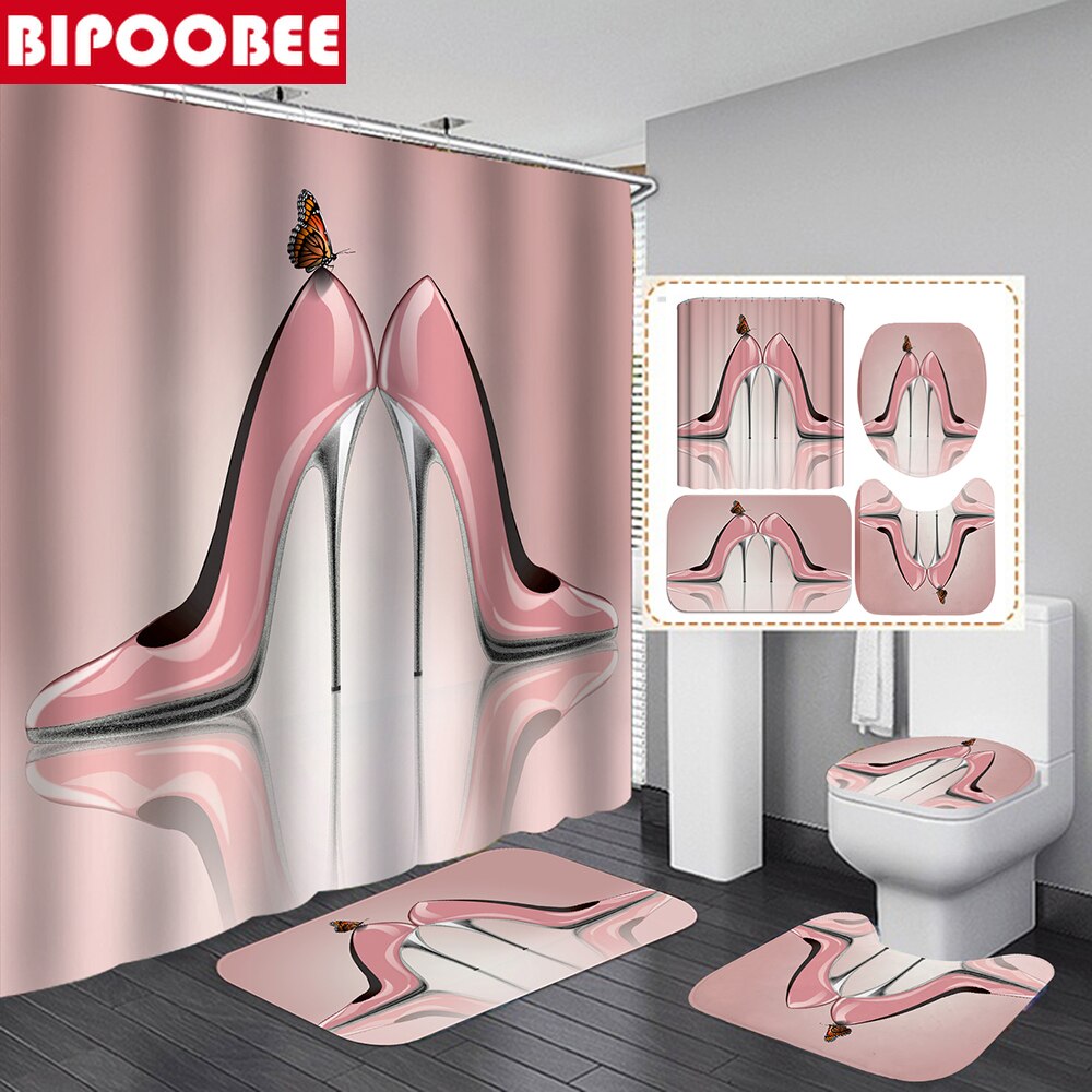 Sophisticated Women  Bathroom Curtain Set