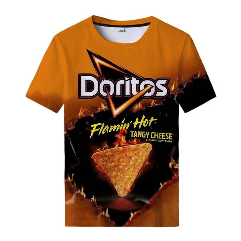Snack Potato Chips 3D T Shirts