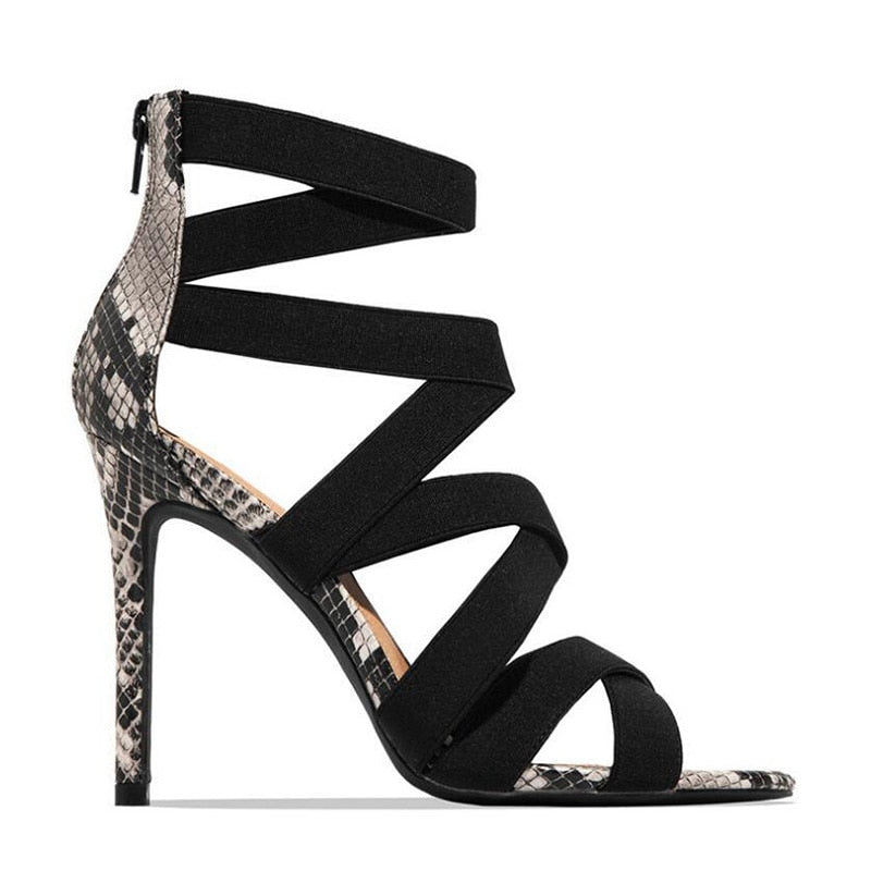 Women High Heels Gladiator Ankle Strap Shoes