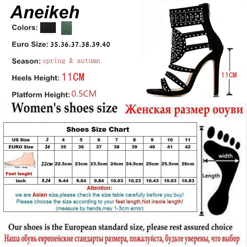 Women Fashion Open Toe Rhinestone Design High Heel Shoes