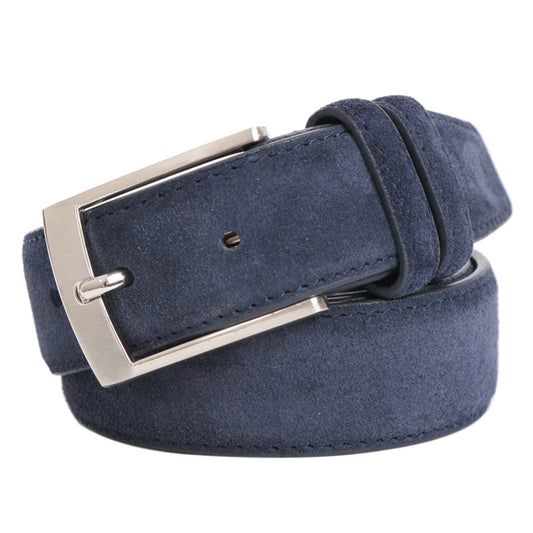 Men Velour Genuine Leather Belt