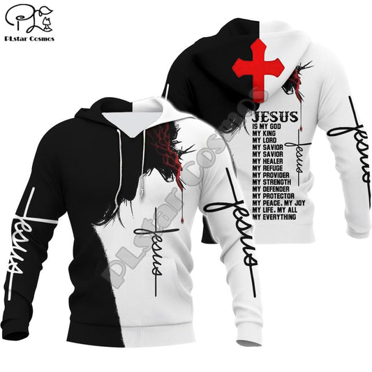 3D Printed Jesus Retro  Hoodies/Jacket