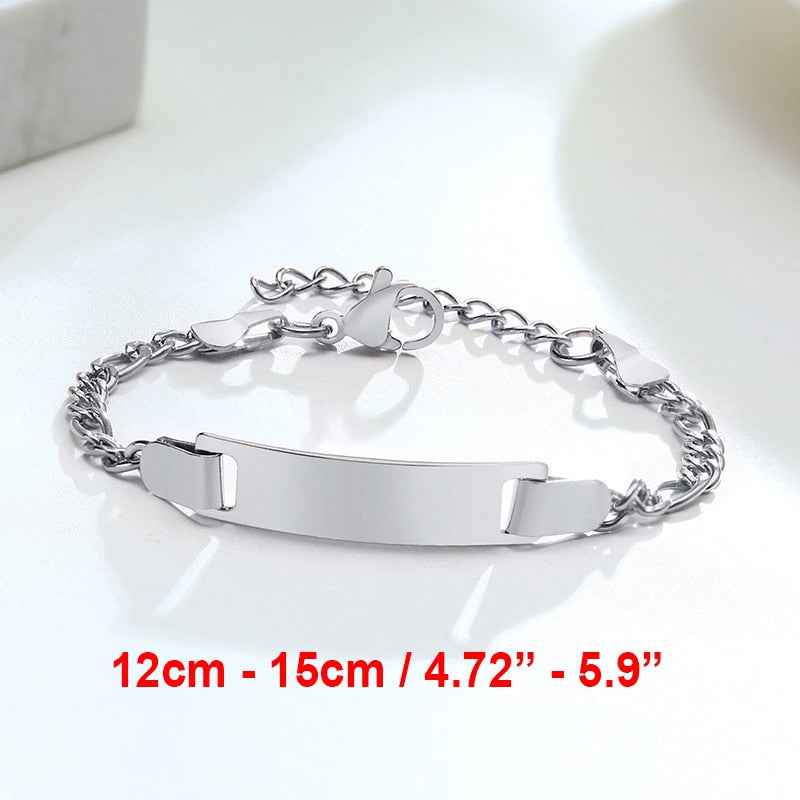 Personalize Mom Baby Name Bracelets Non Allergy Stainless Steel  Jewelry
