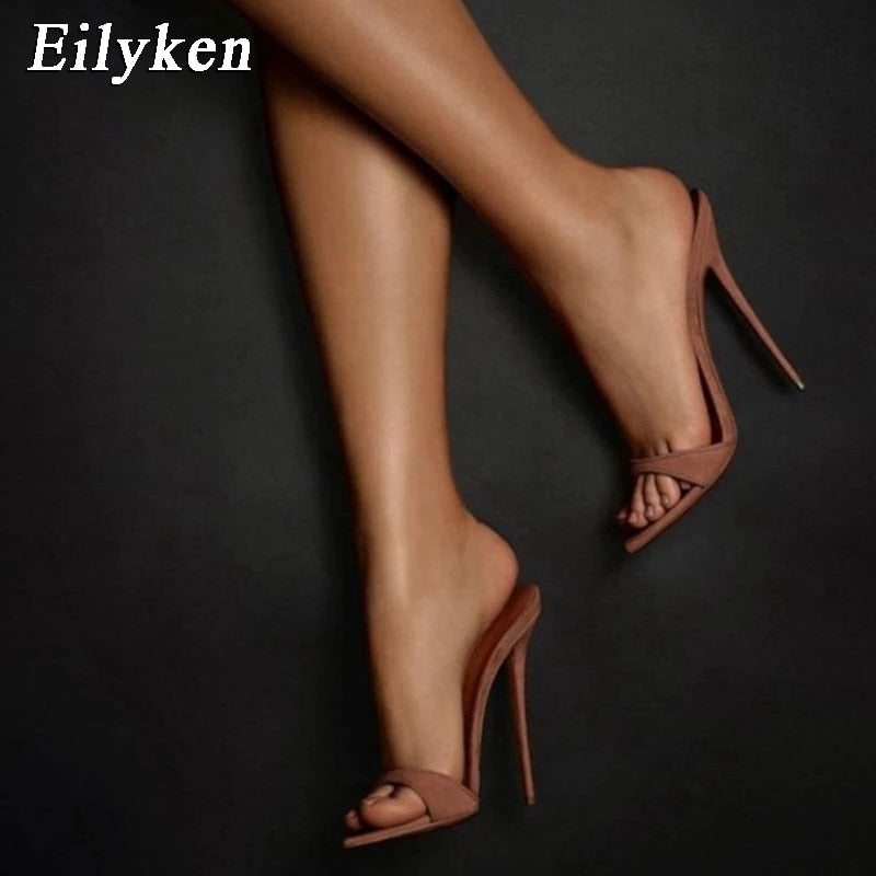 Women Pointed Toe Strappy High Heels