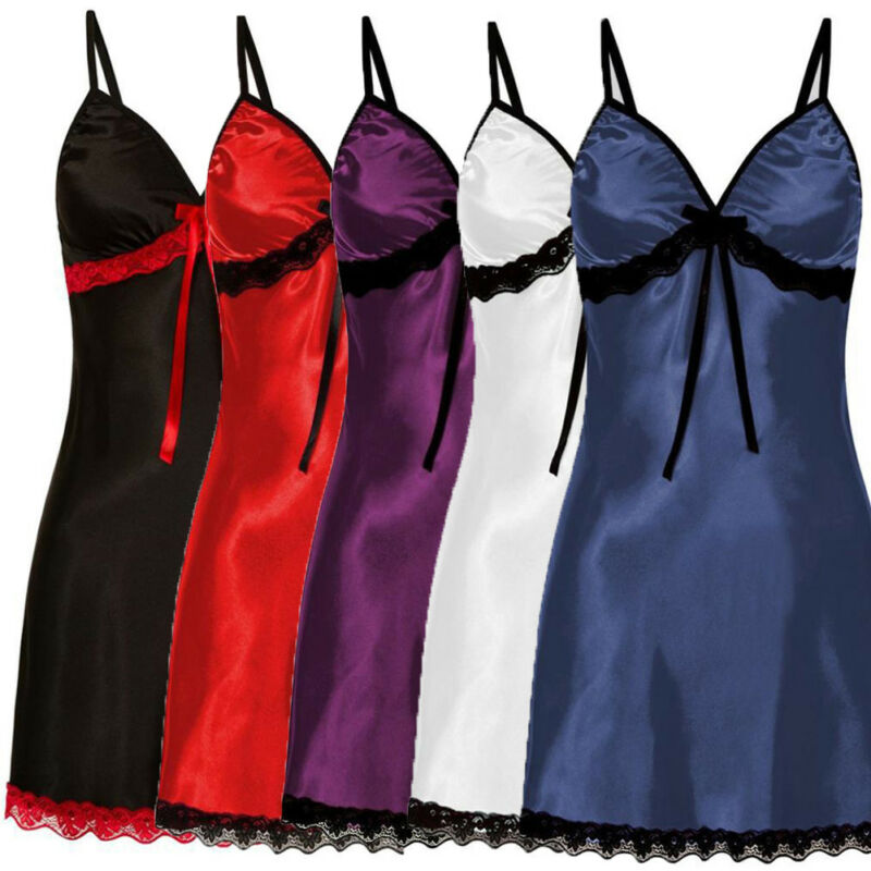 Women  Lace Silk Satin Plus Size Lingerie
