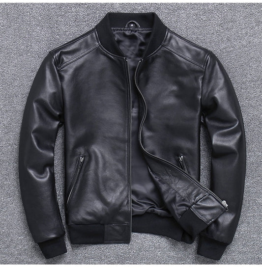 Men Genuine Leather Jacket