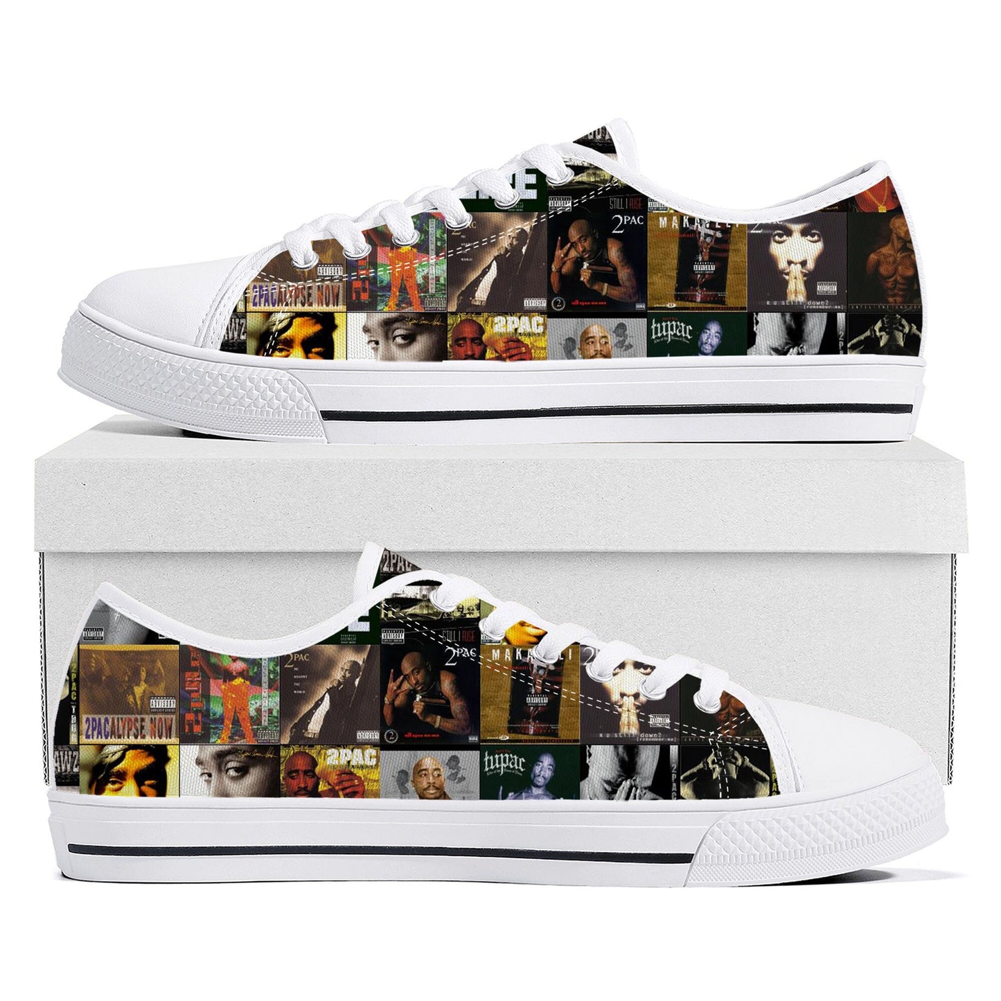 Tupac Low Top High Quality Canvas Shoes