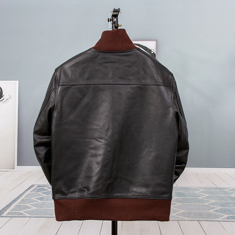 Men Classic Vintage Leather Jacket