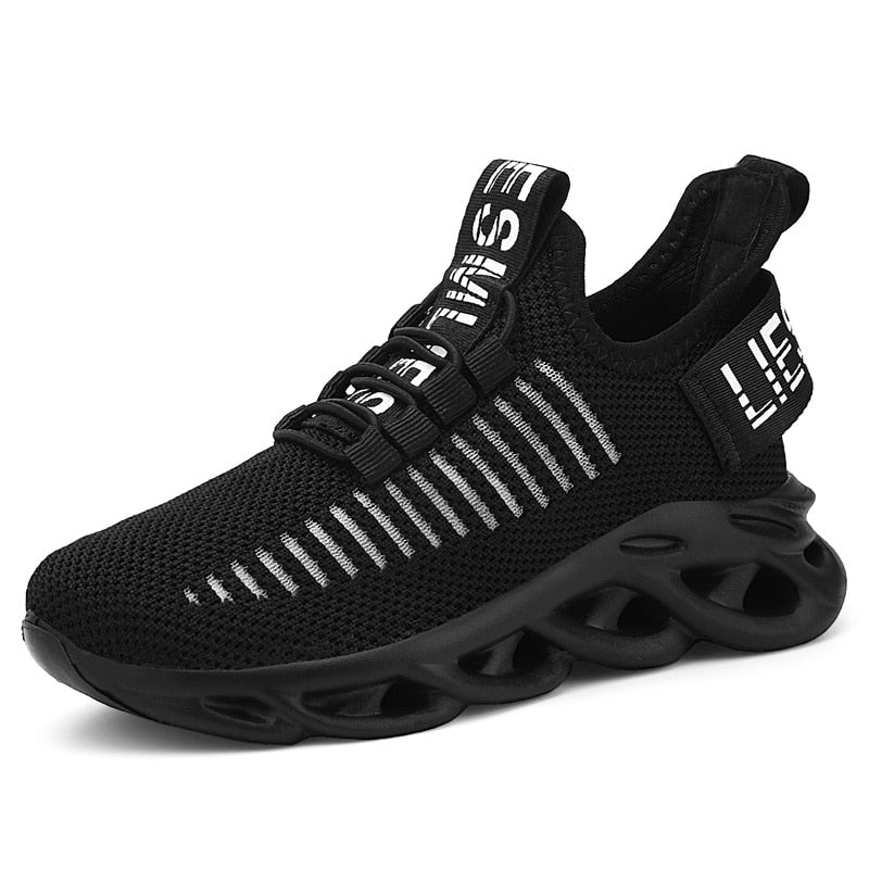 Kids Fashion Breathable Soft Bottom  Lace-up Jogging Shoes
