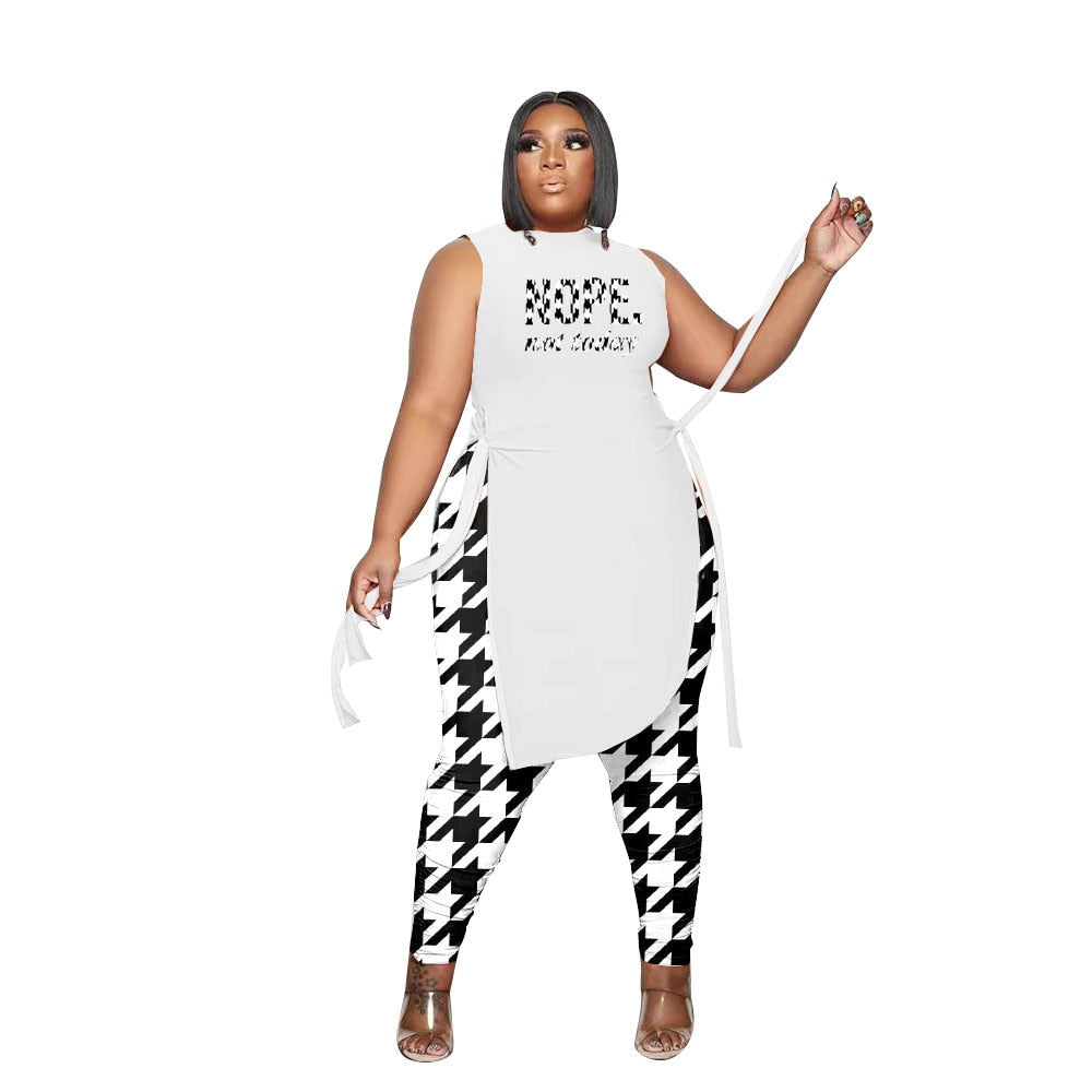 Casual Plus Size Women Two Piece Outfits