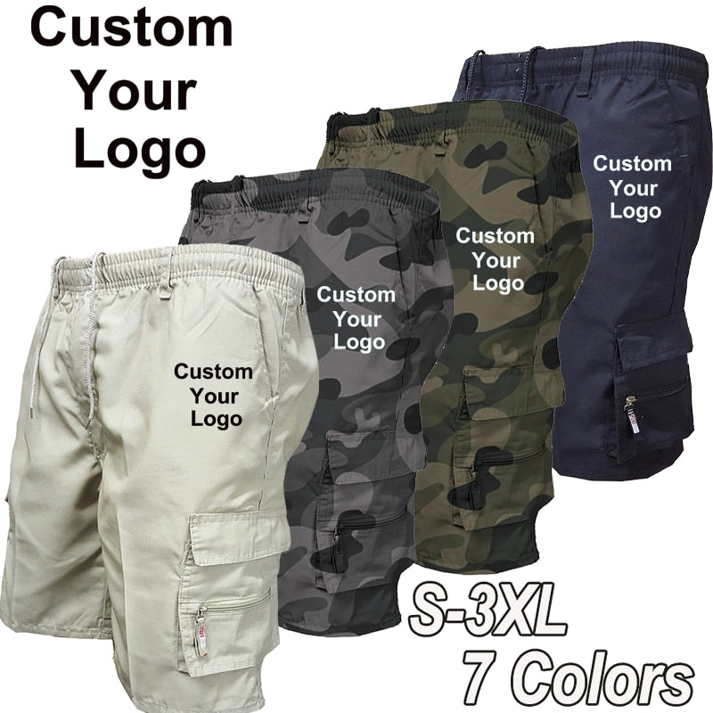 Men Customized  Your Logo Cargo Shorts