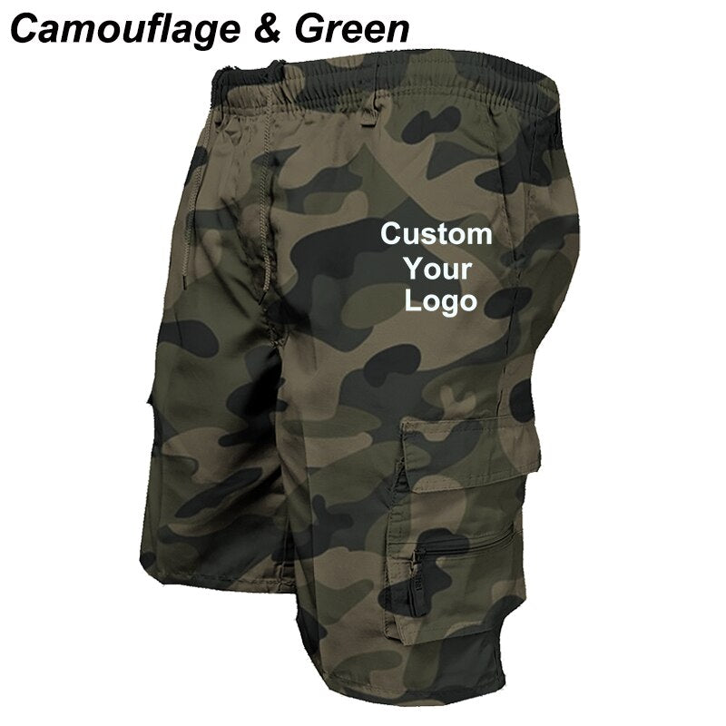 Men Customized  Your Logo Cargo Shorts