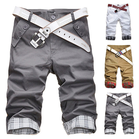 Men Casual Plaid  Short Pants