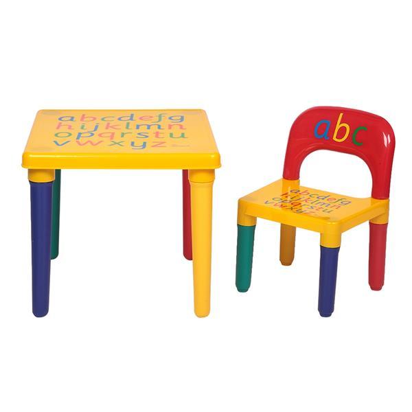 Kids Plastic  Letter Table Chair Set
