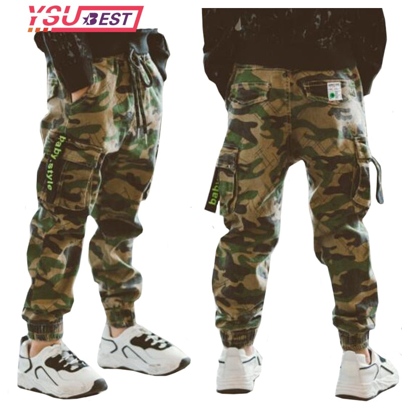Boys Camouflage Joggers