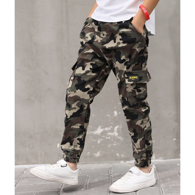 Boys Camouflage Joggers