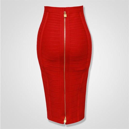 Sexy Solid Women  Bandage Skirt.