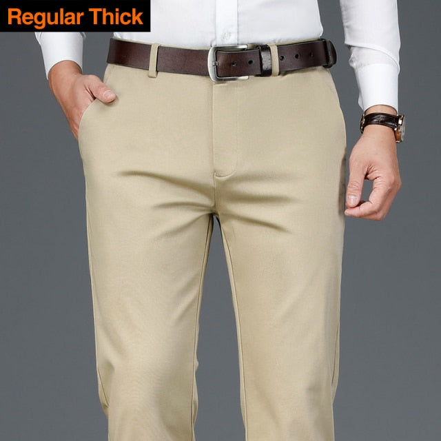 Men Bamboo Fiber Thin Casual Pants.