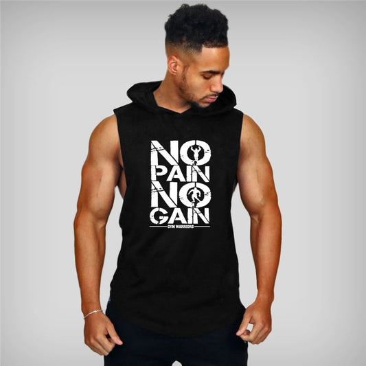 Men Hooded Tank Top.