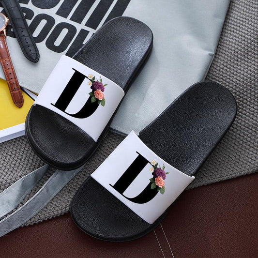 Letters Printed Women Sandals Shoes