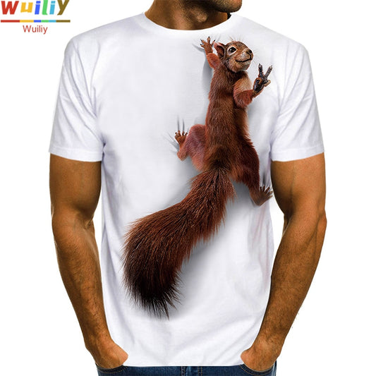 Men Squirrel T Shirt 3D Print Shirt