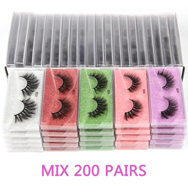 Mink Eyelashes 10/30/50/100pcs 3d Mink Lashes Beauty